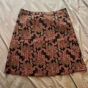 Black paisley skirt